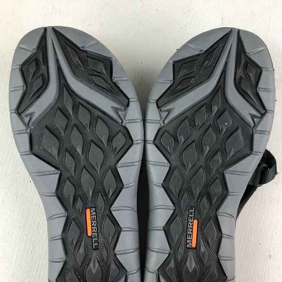 Merrell Womens Size 7 Siren Wrap Q2 Black Hook & Loop Slip On Flip Flops Sandals - Picture 11 of 14